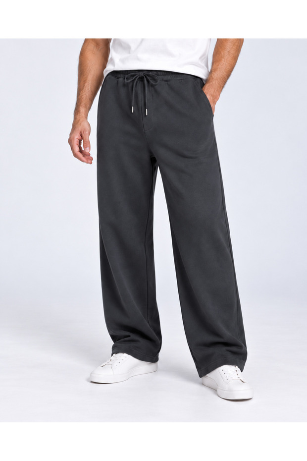 3 Thread Baggy Oversize Loose Sweatpants with Back Pockets Soft Cotton