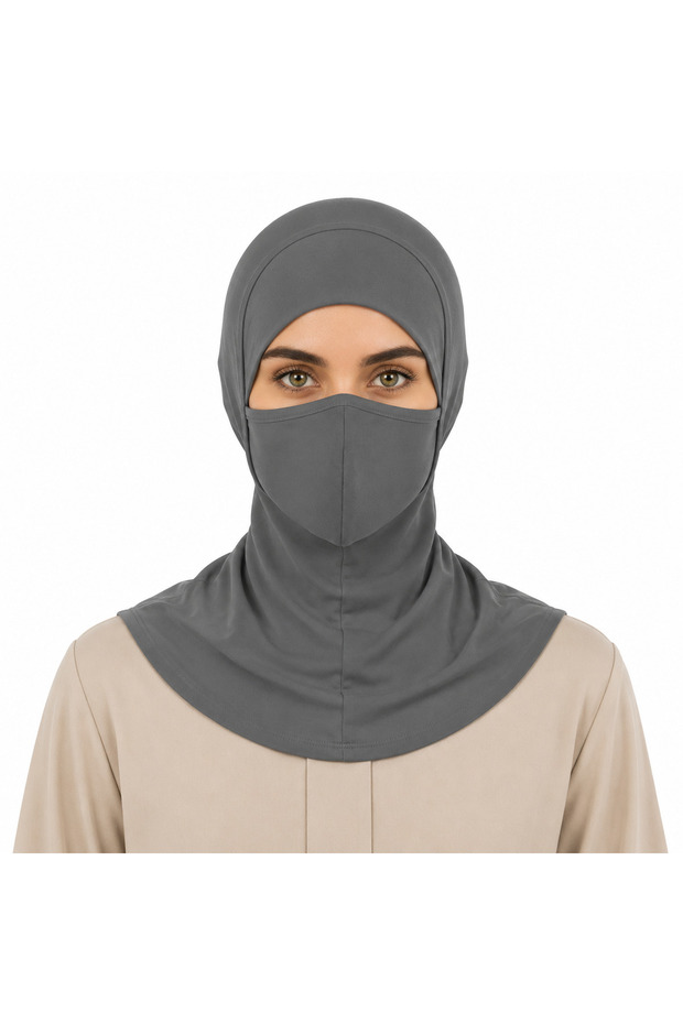 for Women –Full-Coverage Islamic Hijab with Face Covering, Modest Muslim Headscarf