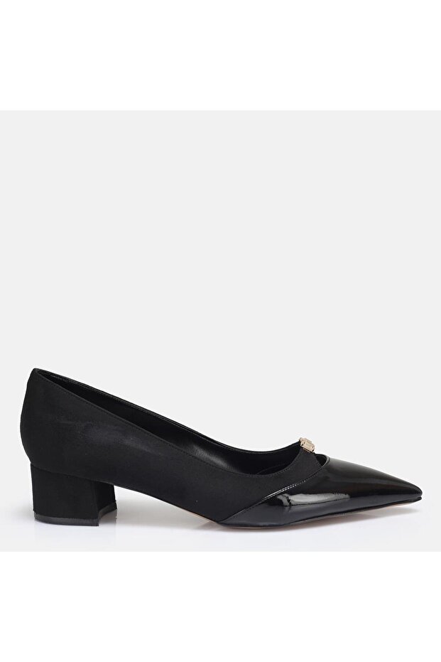 Large Size Stiletto 41-42-43-44-Black Suede