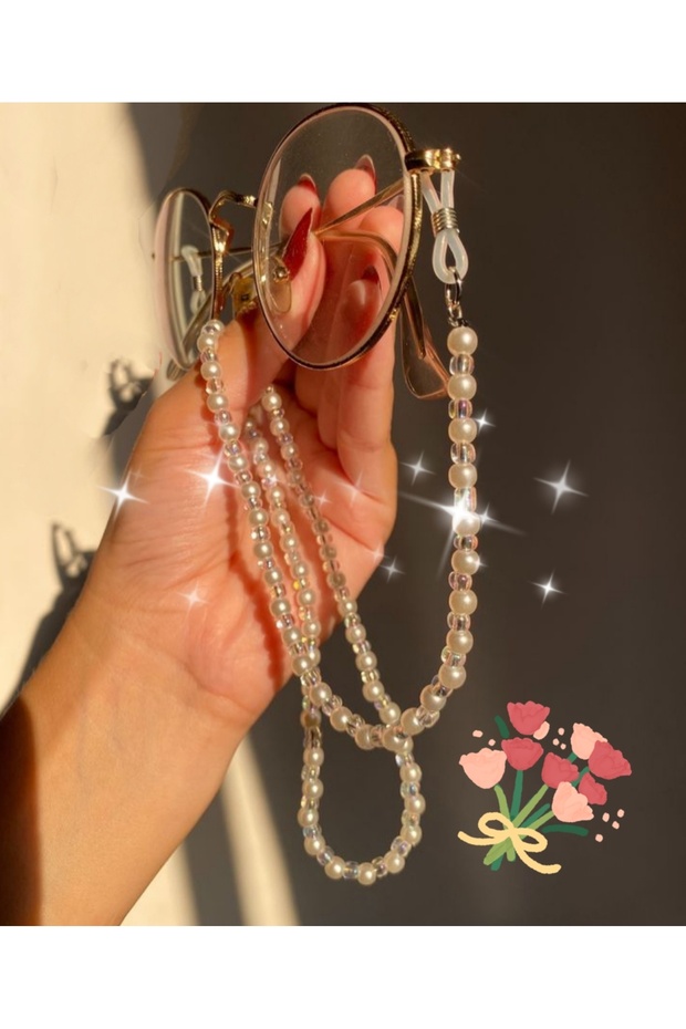 Eyeglass Strap with Pearls 👓 Glasses Charm ✨