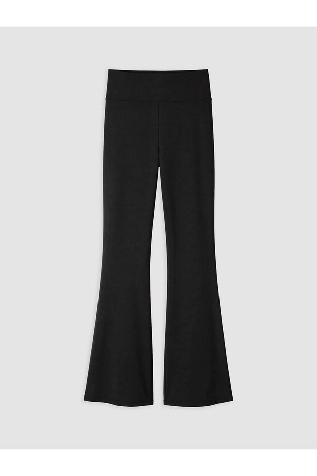Alita City with a Difference Lcw Vision Black High Waist Women's Spanish Leggings Trousers
