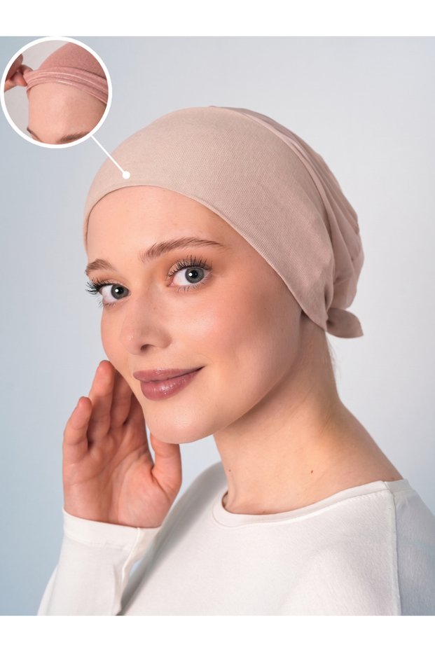 Mesh Non-Slip Hijab Cap - Double Fabric Silicone Cap