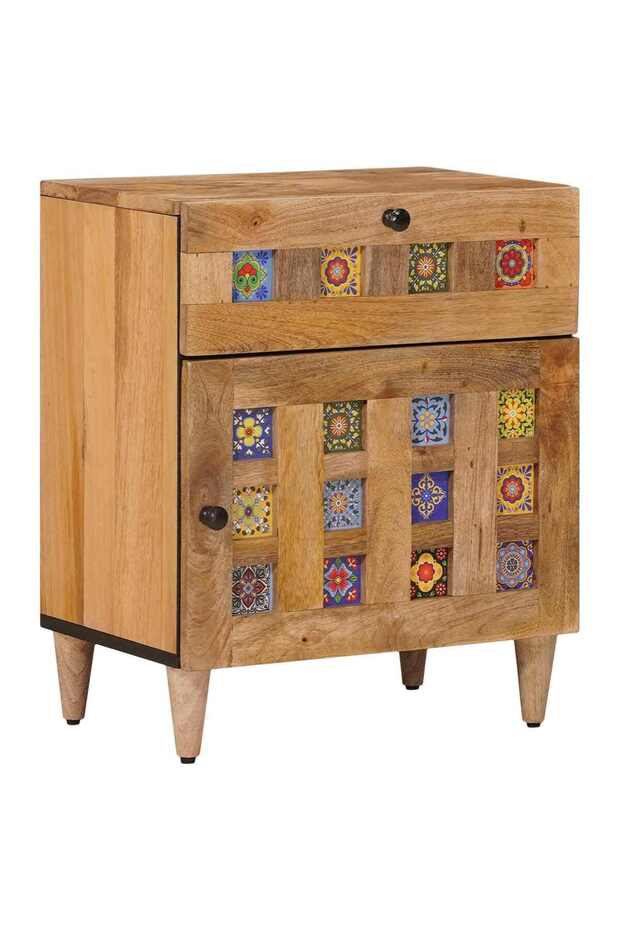 Dulap de noapte 50 x 33 x 60 cm Lemn de mango solid