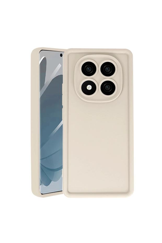 غلاف هاتف Xiaomi Redmi Note 14 Pro 4G من السيليكون من فييرا - كريمي
