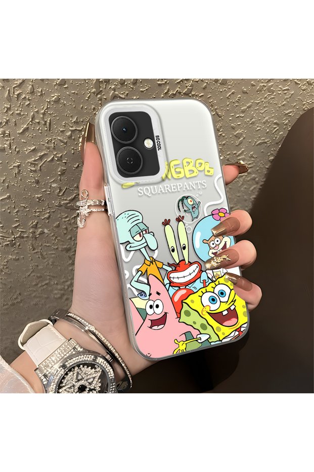 Tecno Spark Go 2 Compatible Child-Friendly Cartoon Case, Undersea Character Group Creative Flat Print