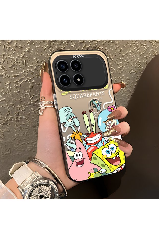 Poco F8 Pro 5g Compatible Childlike Cartoon Case, Undersea Character Group Creative Flat Print