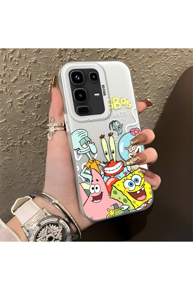 Infinix Note 50 Compatible Childlike Cartoon Case, Underwater Character Group Creative Flat Print