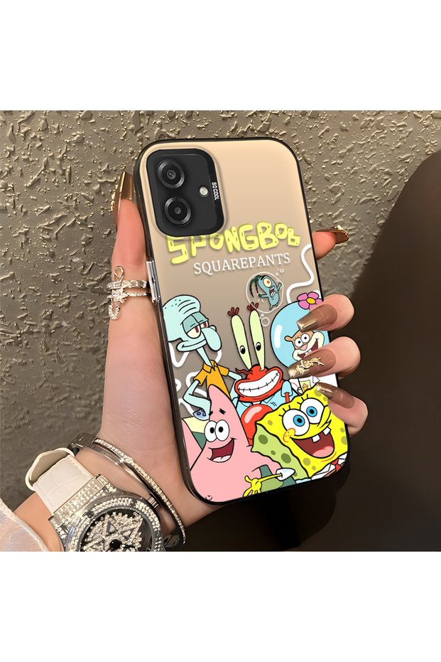 Samsung Galaxy A07 4g Compatible Childlike Cartoon Case, Undersea Character Group Creative Flat Print