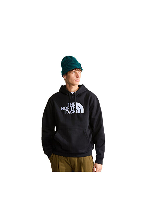 M Tnf Essential Drew Peak Regular Hoodie Men's Outdoor Sweatshirts Nf0A8Fdajk31 Black