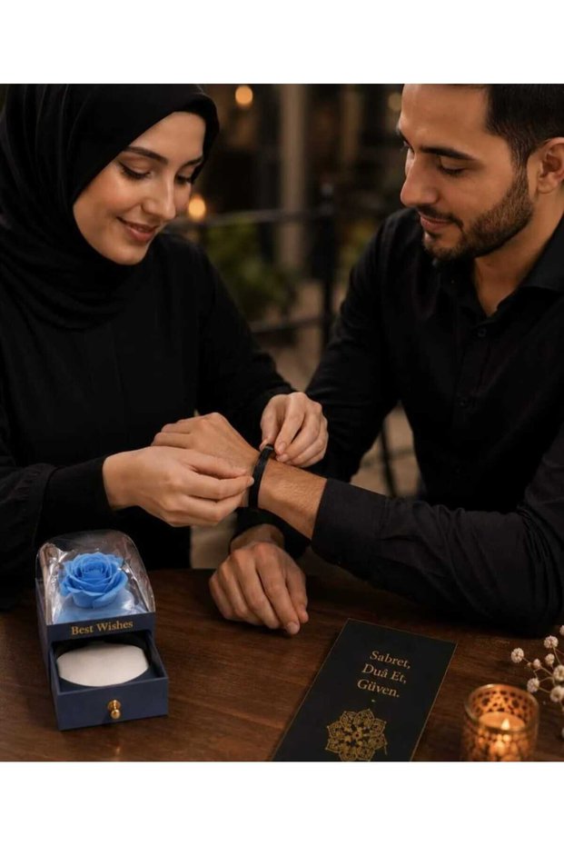 Ayetel Kürsili Adjustable Couple Bracelet
