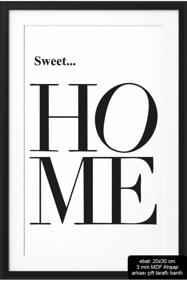 Sweet Home Written Frame Look Home Decoration Mdf Painting Wood Poster