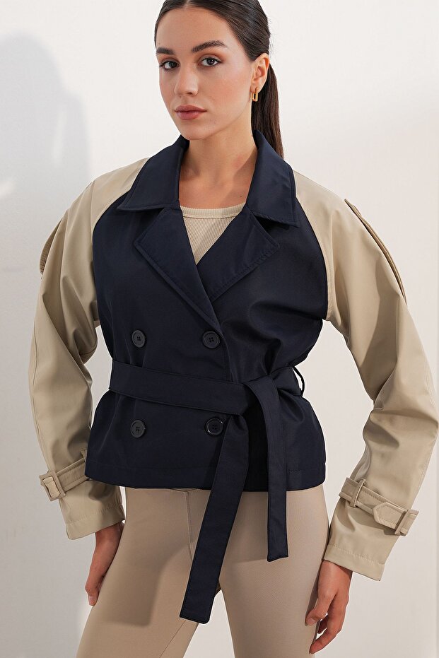 Bdart Short Belted Trench Coat