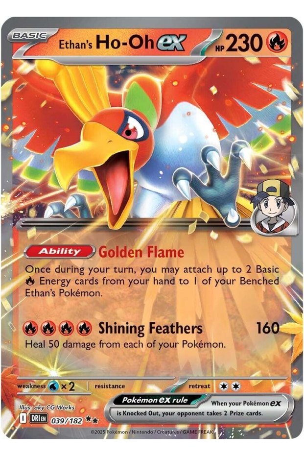 Ethan's Ho-Oh Ex # 39 Destined Rivals Original Card