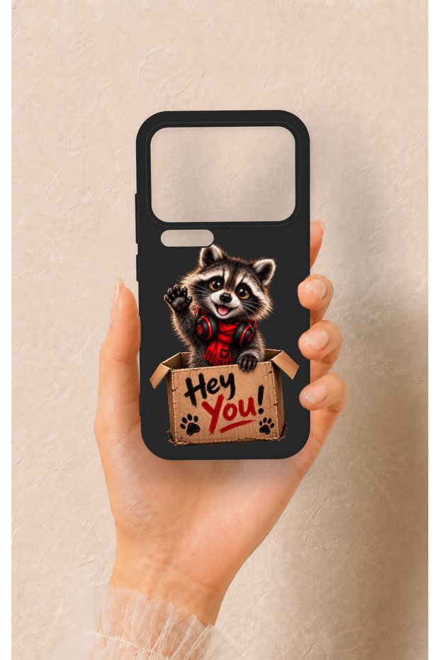 Xiaomi Mi 17 Pro 5g Compatible Cute Raccoon Pattern Silicone Case
