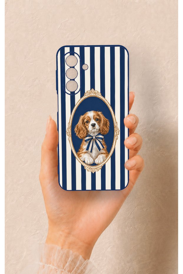 Samsung A17 Compatible Cute Dog Pattern Silicone Case