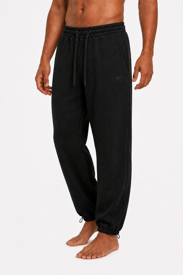 Outlands Black Basic Men's Sweatpants with Elastic Cuffs