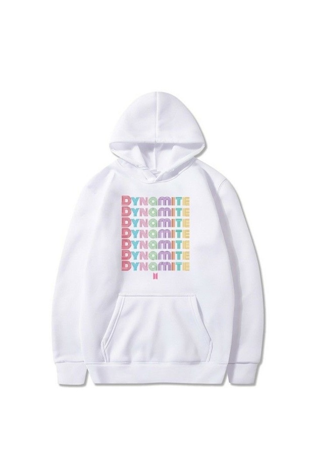 Dynamite Printed Cotton 3 Thread Threaded Oversize Sweatshirt