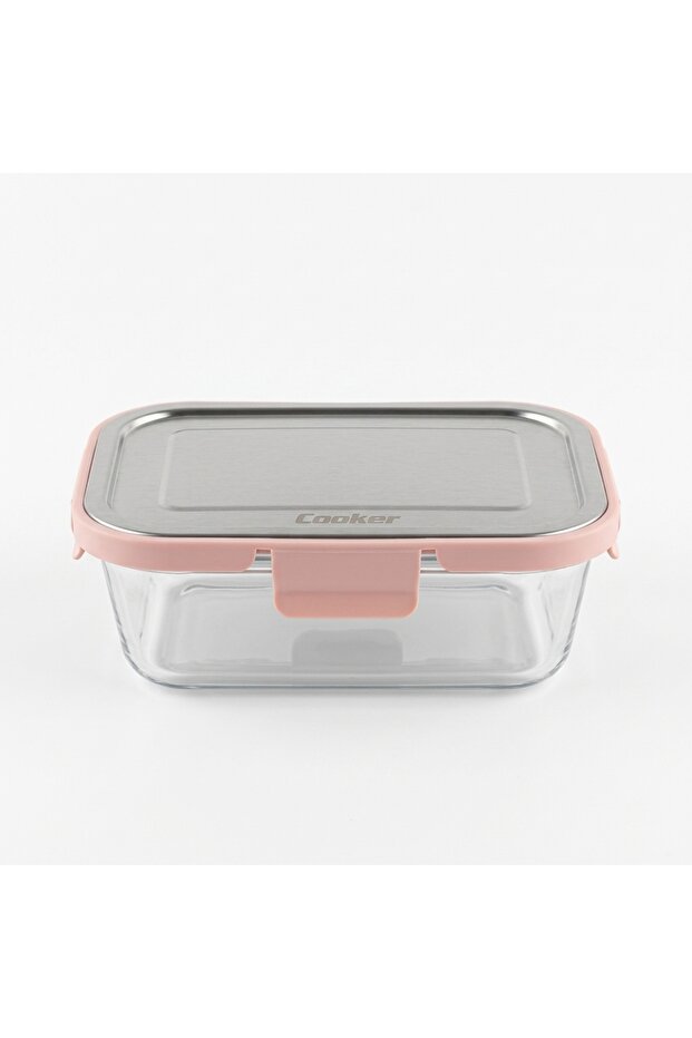 Ckr3489 1500 ml Pink Glass Storage Container