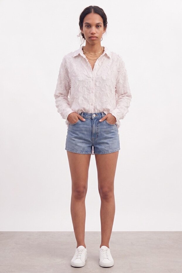 Pocketed Shirt White