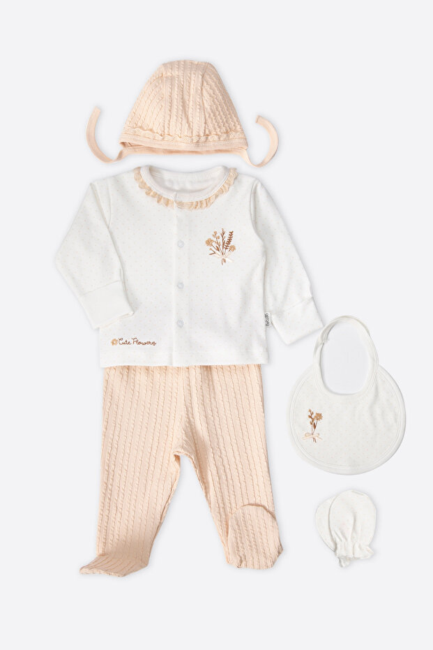 Interlock Zibin Set 5 Pieces (Bouquet) Beige