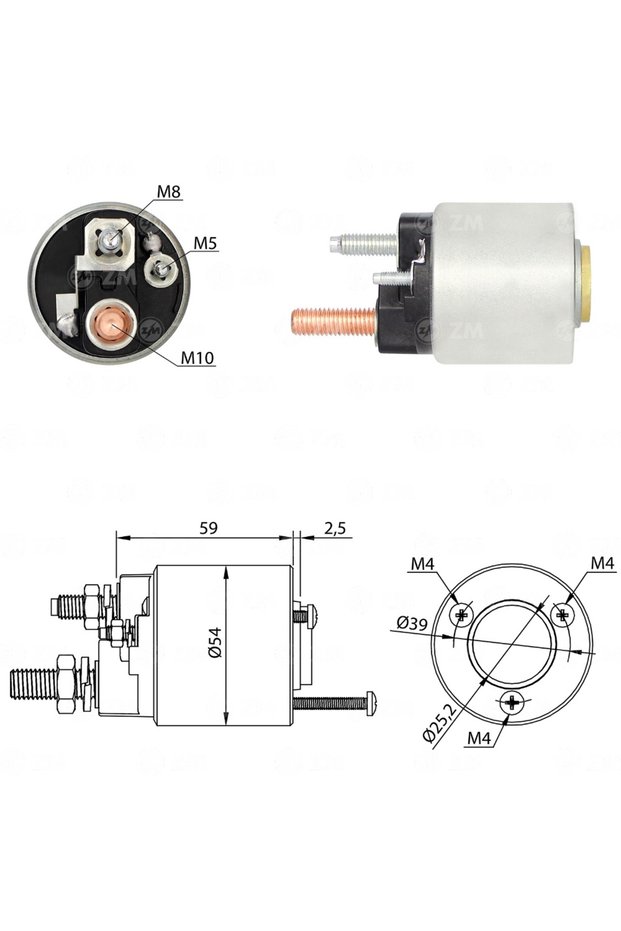 1591 Starter Solenoid 12V John Deere Tractor