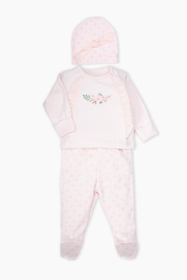 Interlock Zibin Set 3-Piece (Cute Girl) Pink
