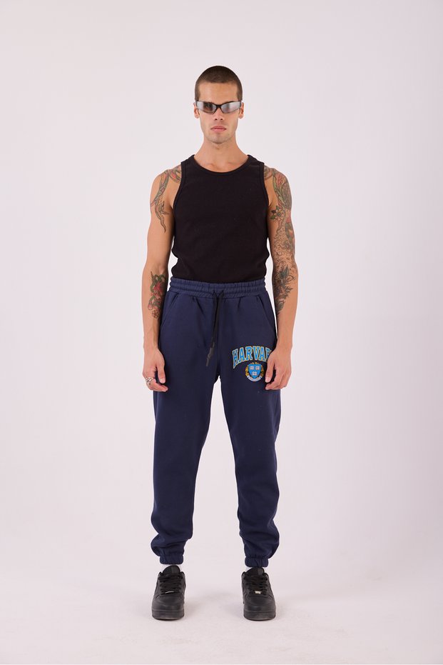 Men's Dark Blue Oxford Jogger