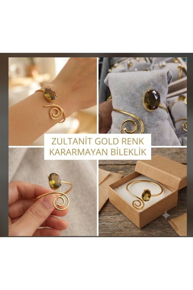 Zultanite Gold Color – Stylish, Non-Tarnishing Natural Stone Bracelet
