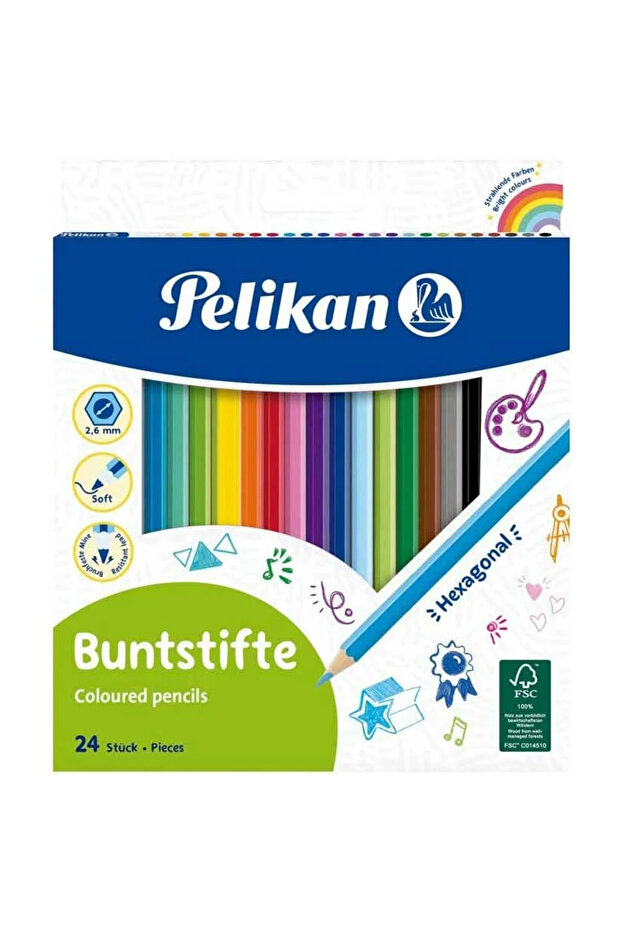 Dry Crayons 24 Colors