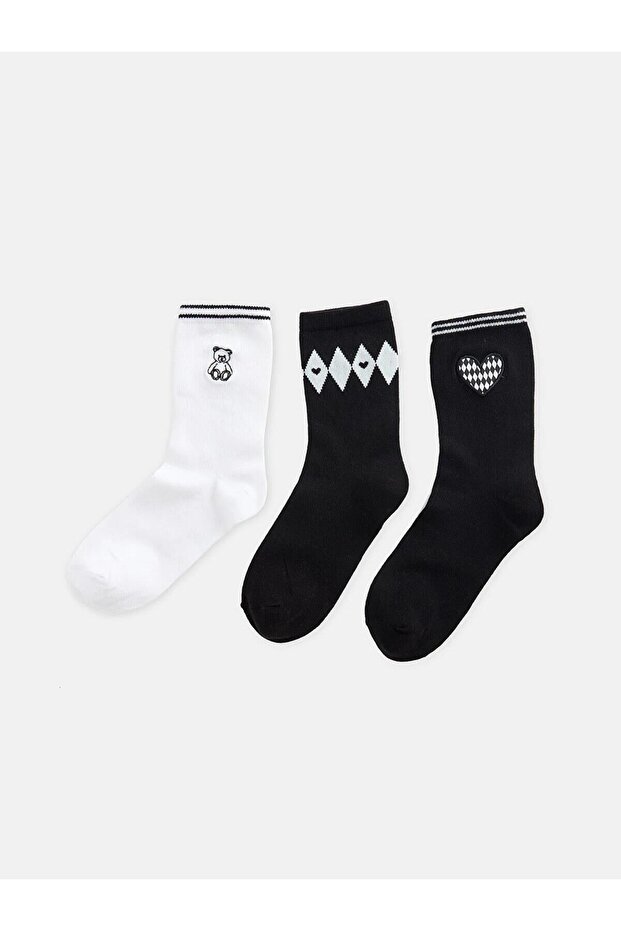 Patterned Women's Socks 3-Pack (W6)
