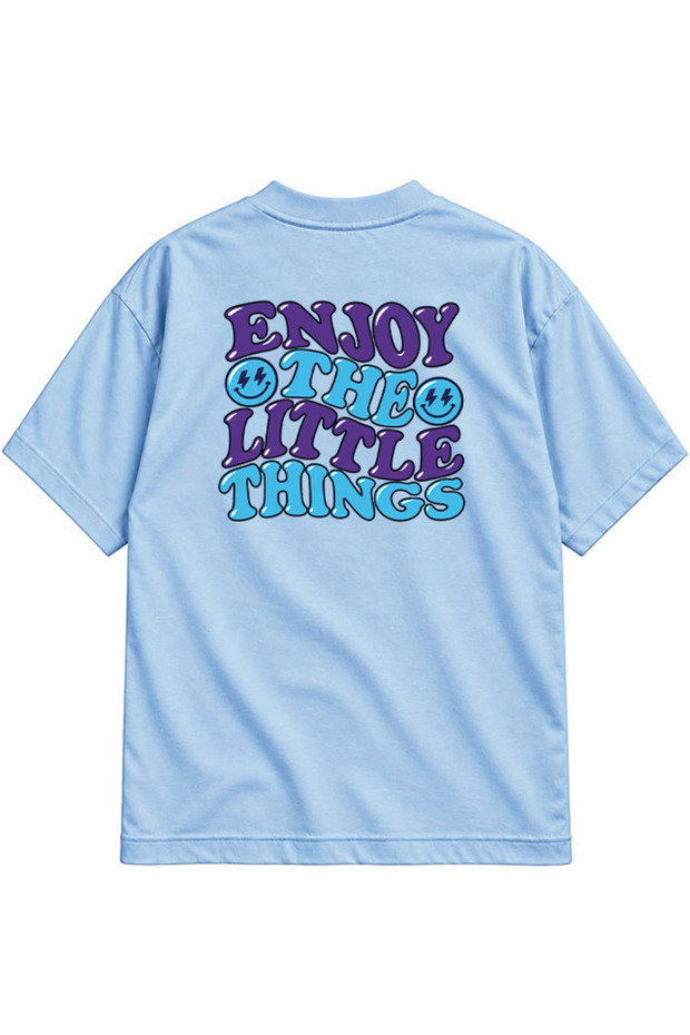 Enjoy the Little Things Oversize T-Shirt with Front and Back Print