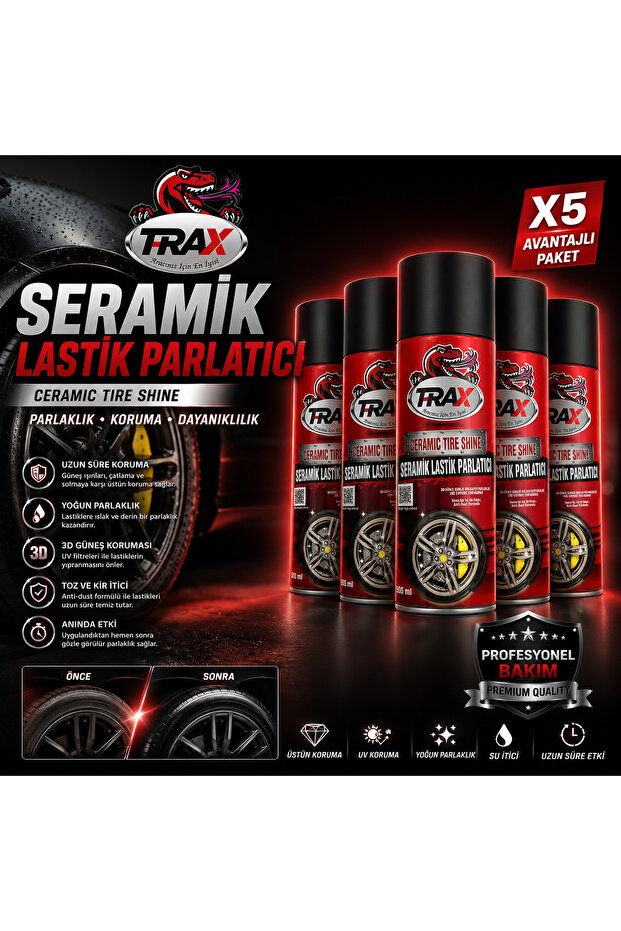 SERAMİK LASTİK PARLATICI 5 Lİ
