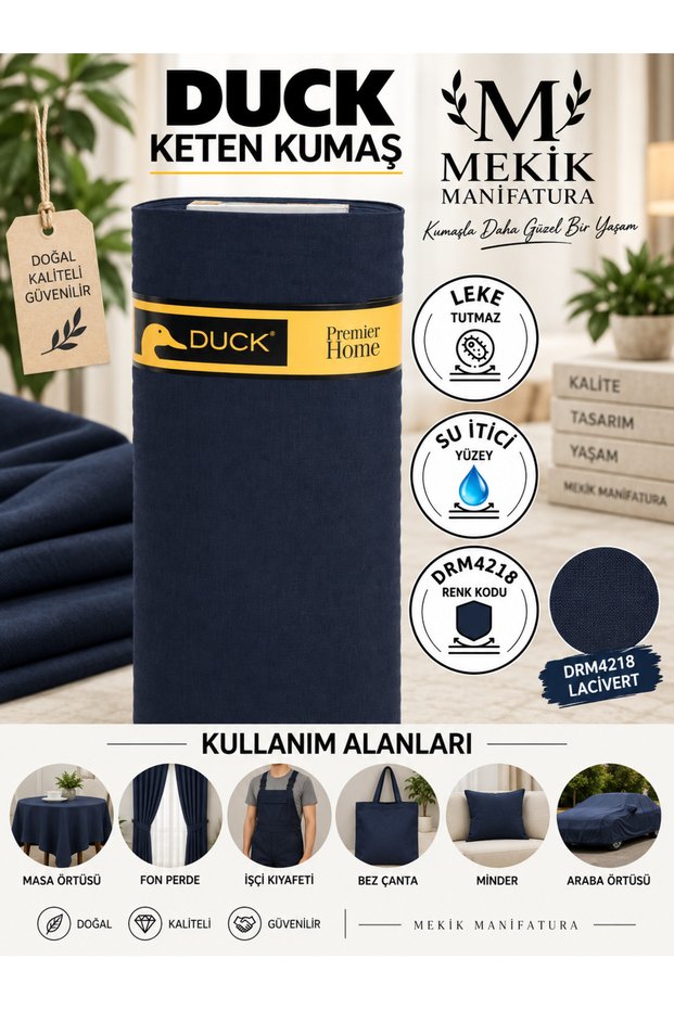 Plain Color Duck Linen Fabric