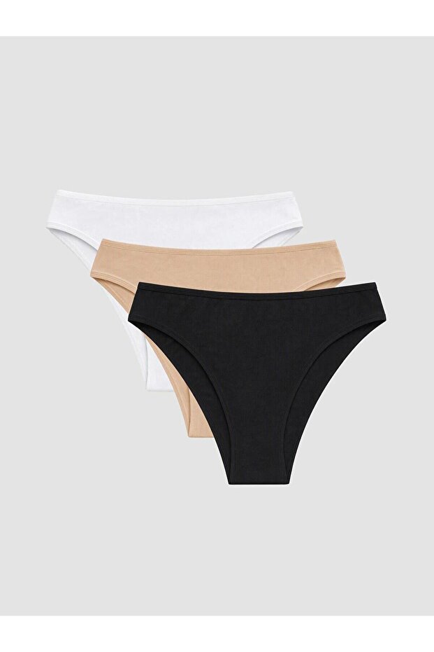 Plain Brazilian Panties 3-Pack (W6)