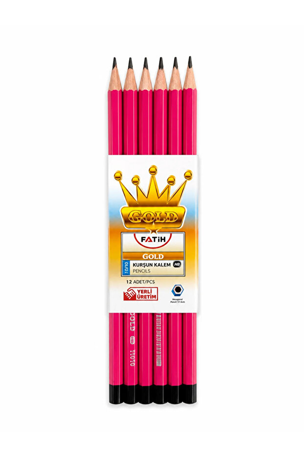Pink 12-Pack Pencils Pink