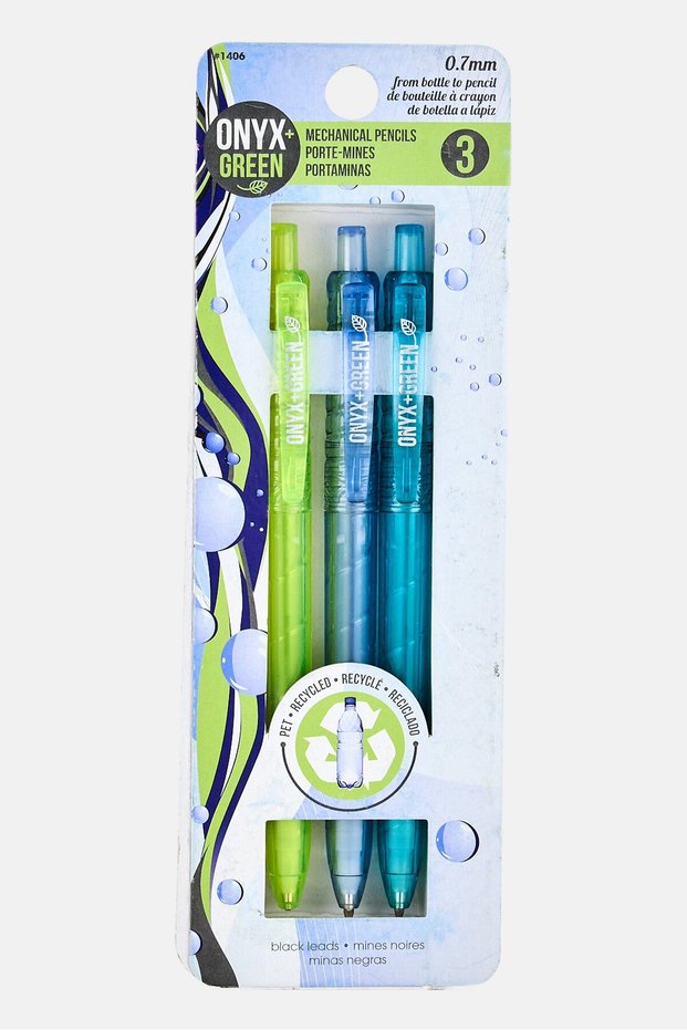 3 Pieces Mechanical Pencils, Multicolor