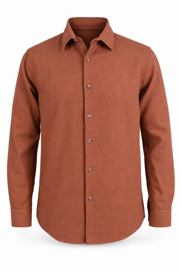 Linen Camel Men's Shirt 27Kmt8000011