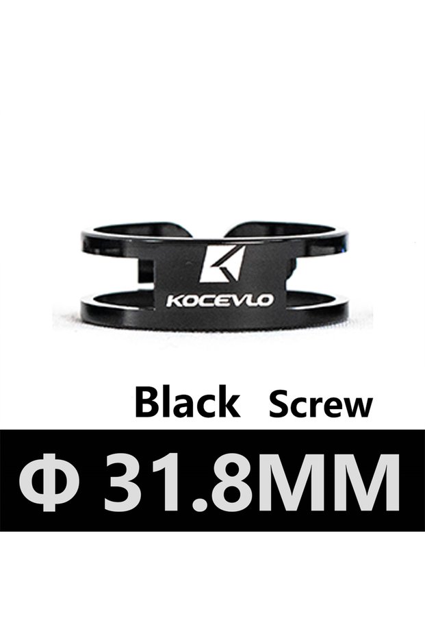 31.8 black screw KOCEVLO Seatpost Clamp 31.8/34.9mm Aluminium alloy Seat Tube Clamp ultralight 9g Sc