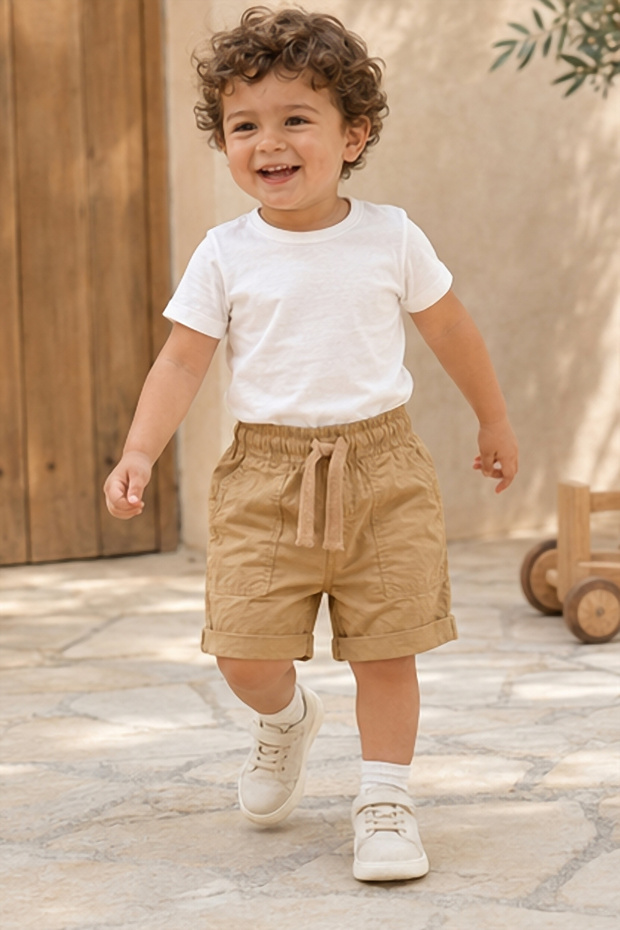 Boys Poplin Bermuda