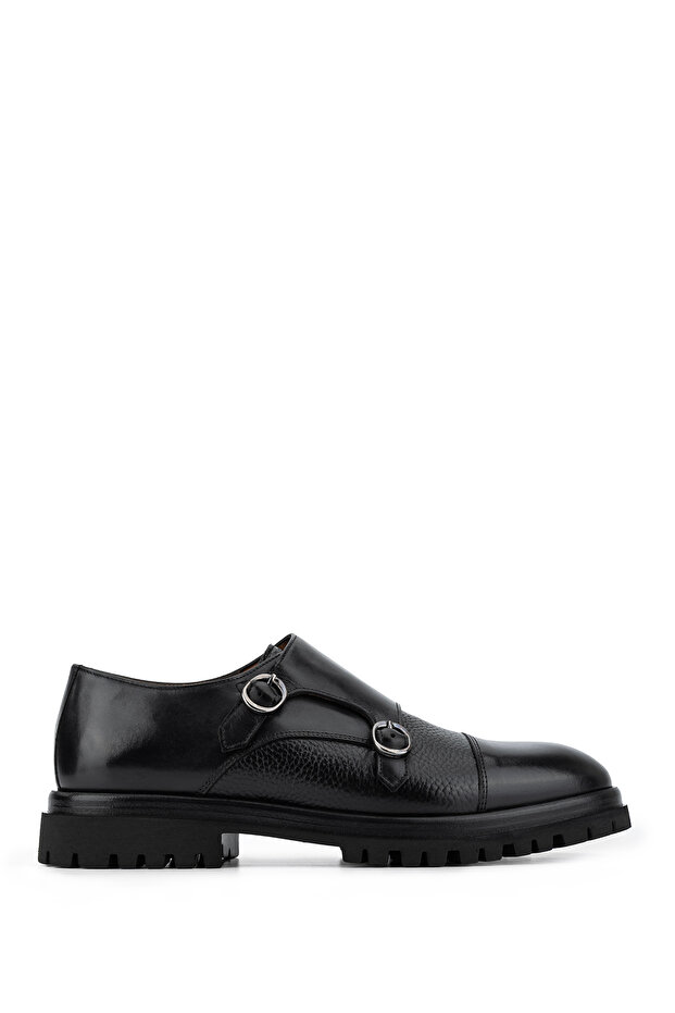 Men's Genuine Leather Black Classic Shoes