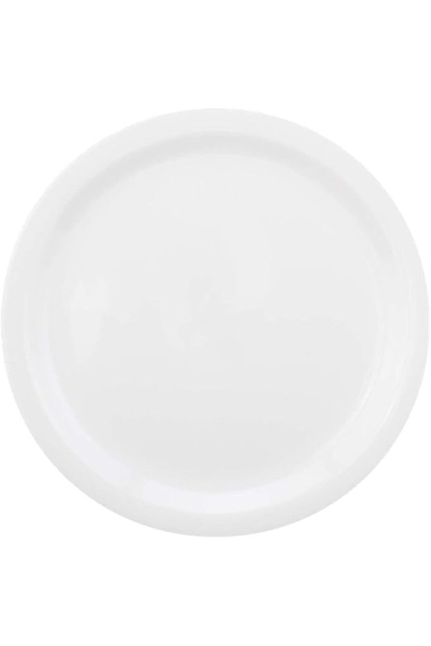 طبق تقديم دائري - صغير (19 سم)، أبيض - (Mcp-5003-Wh)