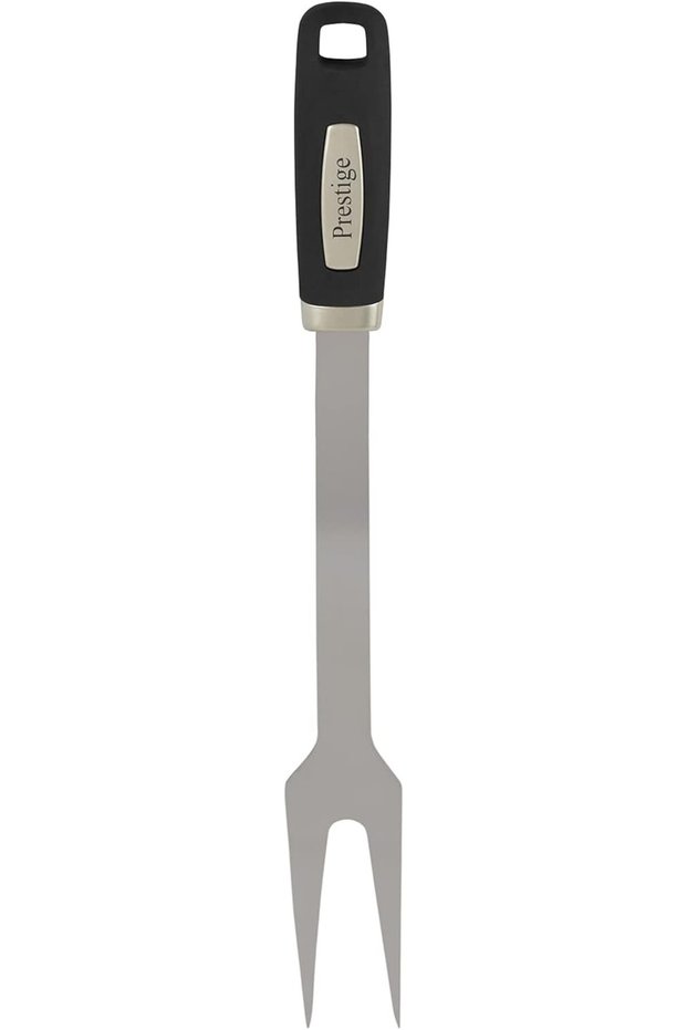 BBQ Fork with Soft Grip Handle 38 cm | Silver - PR42103