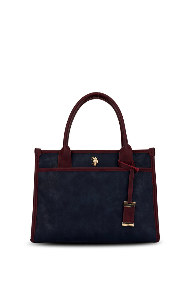 Navy Blue-Claret Red Women's Shoulder Bag Us26615