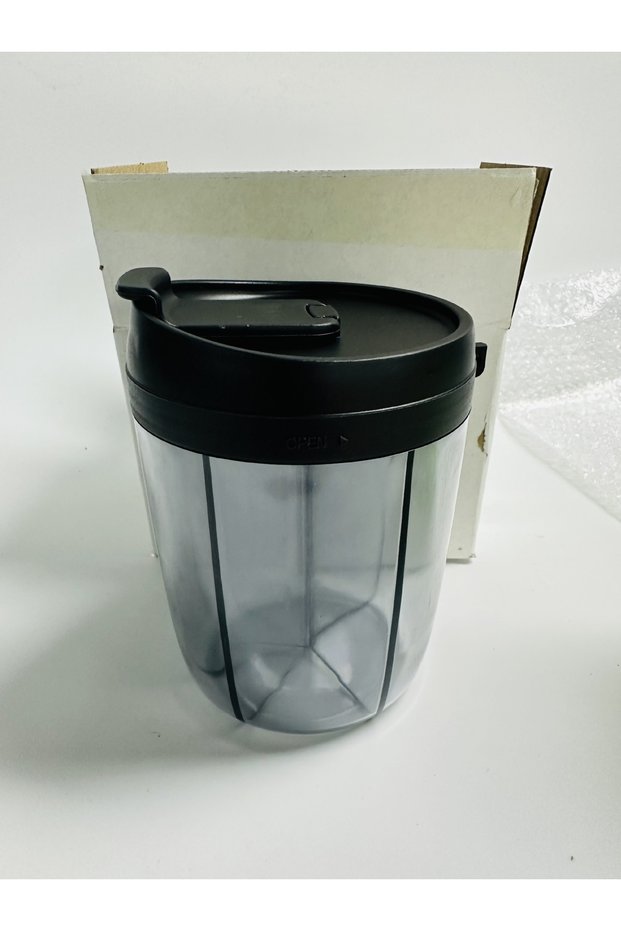 black 6 Grids Large Pill Cup Bottle Organizer Supplement Organizer for Holding 7 Various Vitamins Tr