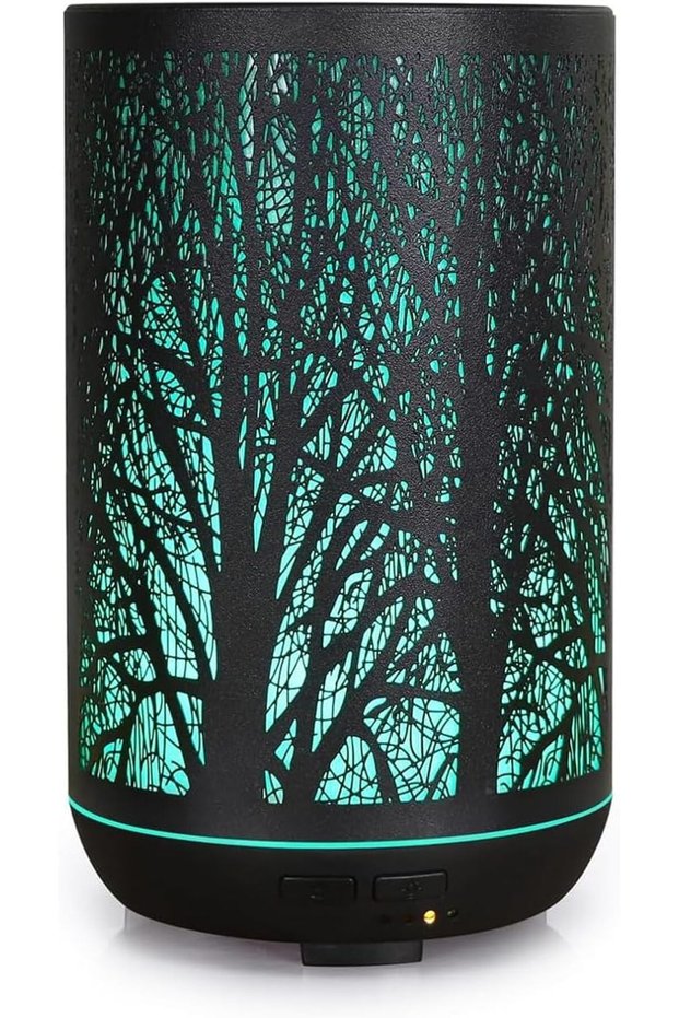 Essential Oil Diffuser, 300ml Aromatherapy Diffuser Black Ultrasonic Cool Mist Humidifier, wit
