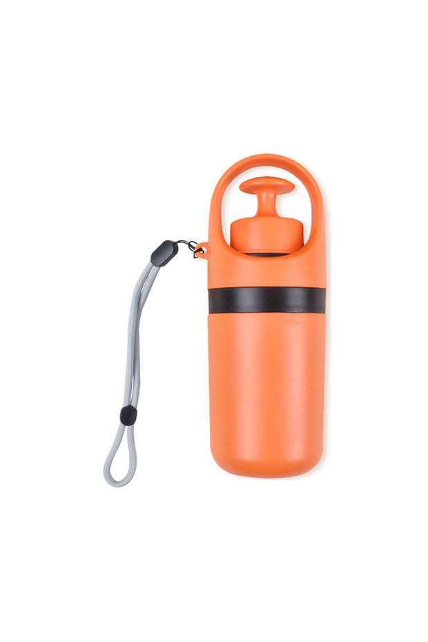 Orange Portable Dog Pooper Scooper with Garbage Bag Outdoor Pet Poop Grabber Claw Fecal Shovel Picke