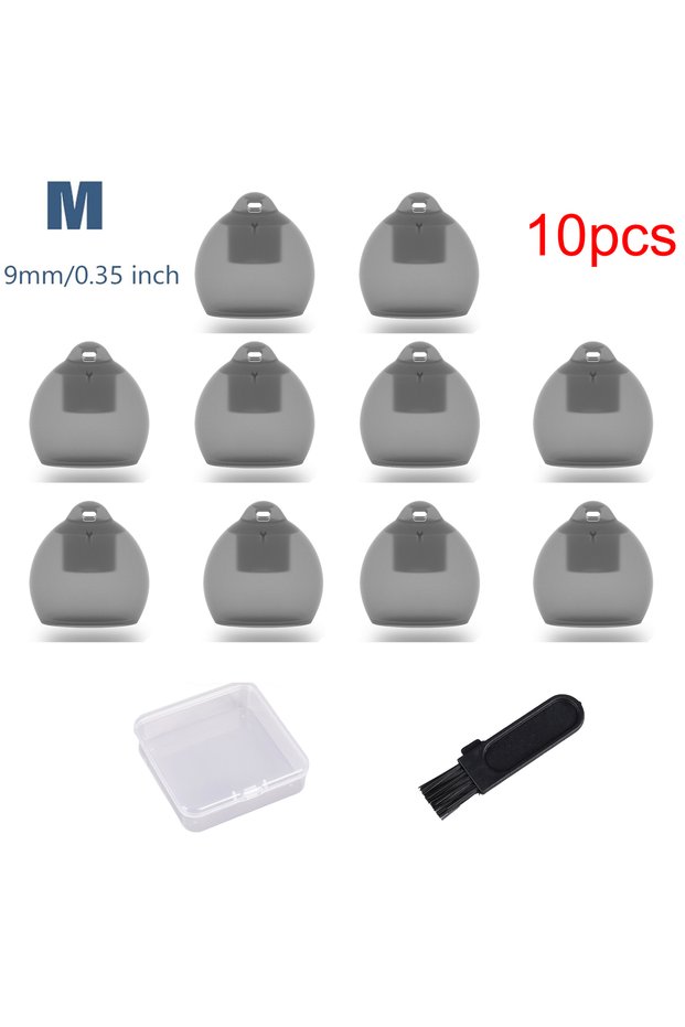 M 10PCS (10 pcs) for Phonak Vented 4.0 Hearing Aid Domes Ideal for Mild Hearing LossComfortable Sili
