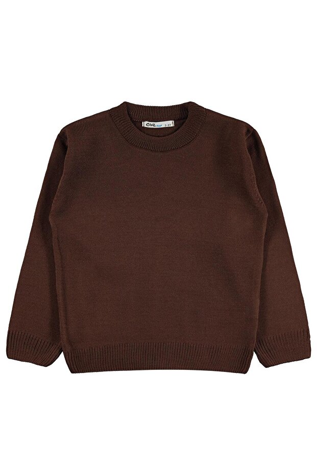 Basic Sweater for 2-5 Years - Brown