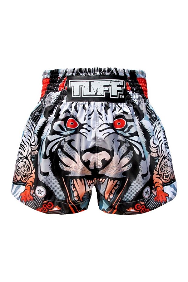 Muay Thai Shorts Boxing Trunks Traditional Style (Tuf-Ms613-Gry)