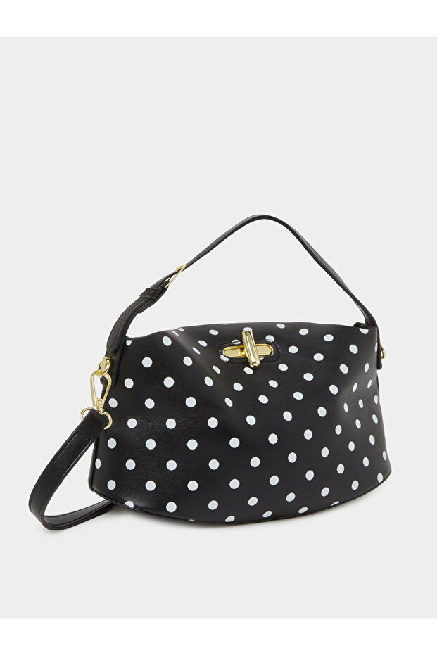 White Polka Dot Crossbody Bag
